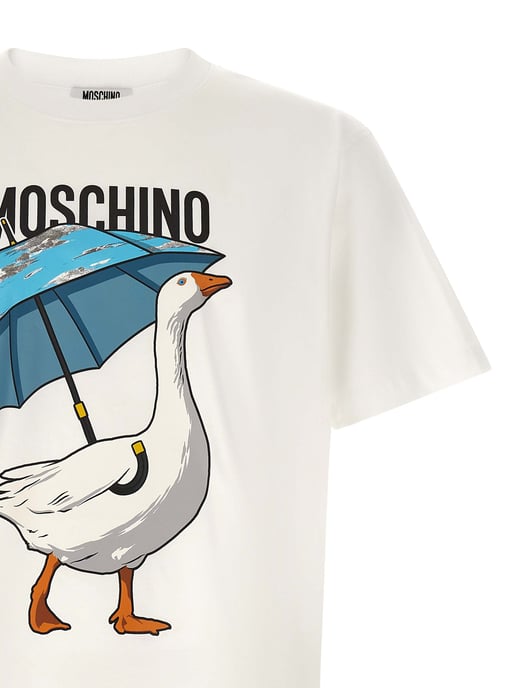 Camiseta de algodón blanca Moschino - Image 3