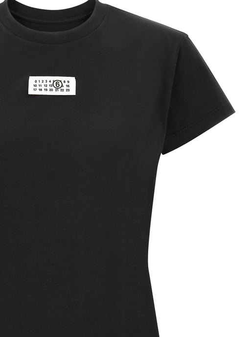 Camiseta de algodón negra MM6 Maison Margiela - Image 3