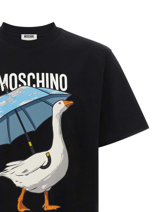 Camiseta de Algodón Negra Moschino - Image 3