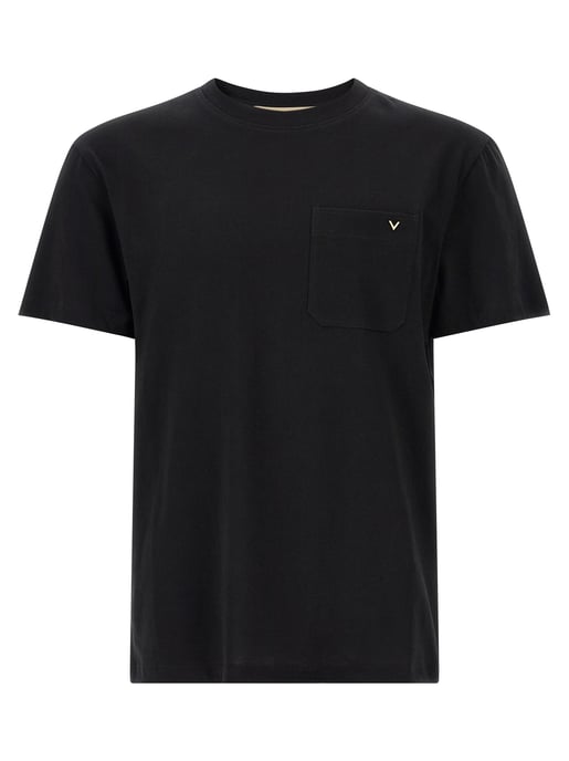 Camiseta de algodón negra Valentino Garavani - Image 1