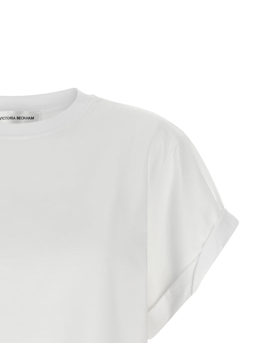 Camiseta de algodón blanca Victoria Beckham - Image 3