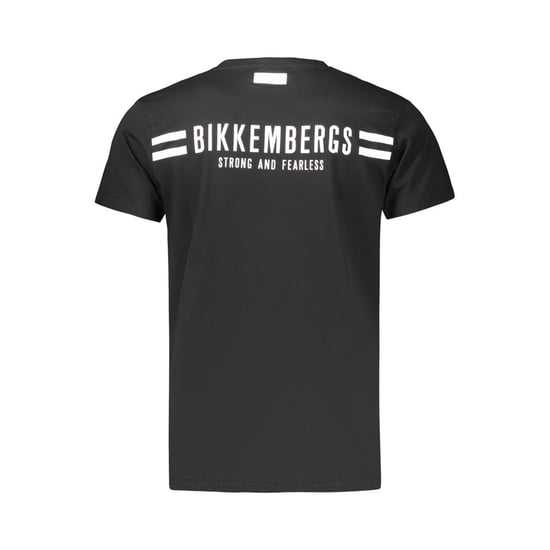 Camiseta de algodón negra para hombre Bikkembergs - Image 2