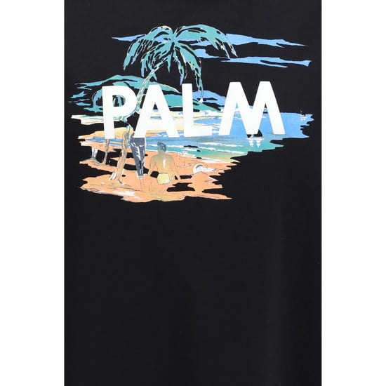 Camiseta de algodón negra Palm Angels - Image 3