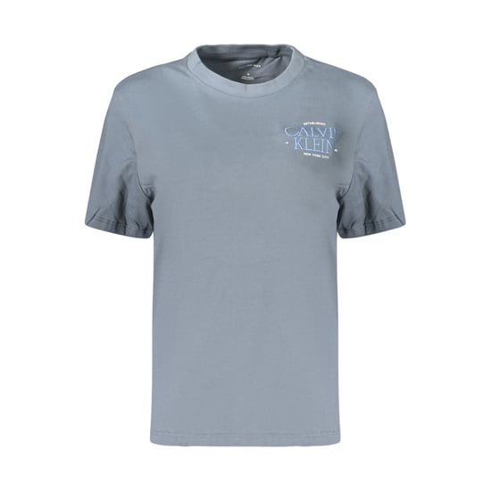 Camiseta de algodón gris para mujer Calvin Klein - Image 1