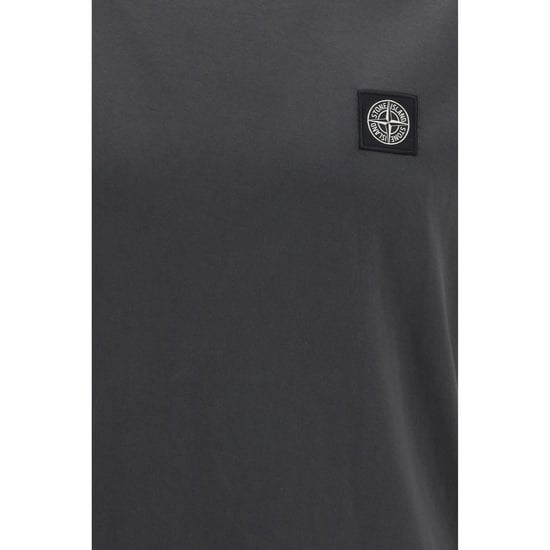 Camiseta de Algodón Gris Stone Island - Image 3
