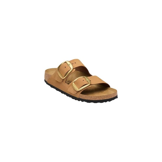 Sandalias Planas de Cuero Marrón Birkenstock - Image 3