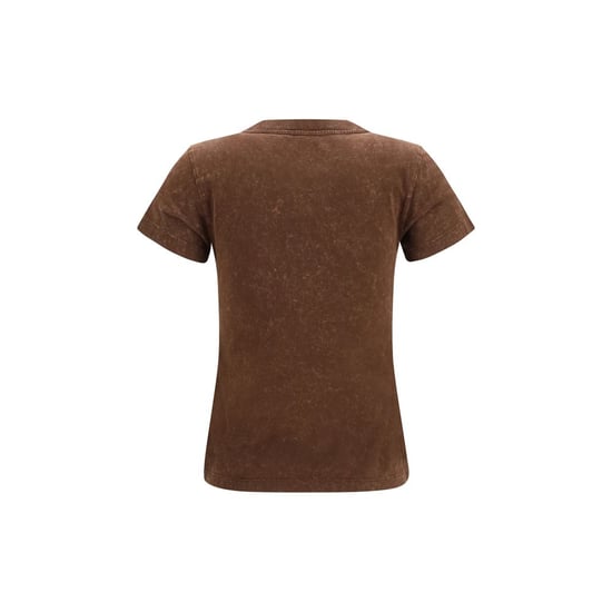 Camiseta de algodón marrón Ganni - Image 2