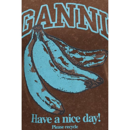 Camiseta de algodón marrón Ganni - Image 3