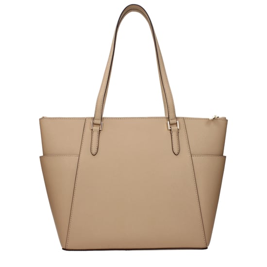 Bolso de hombro de piel beige Michael Kors - Image 3