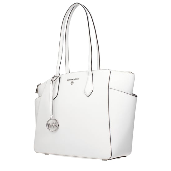 Bolso de hombro de cuero blanco Michael Kors - Image 2
