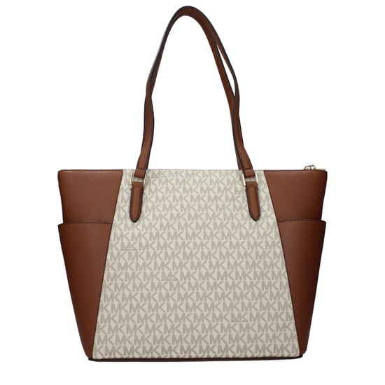 Bolso de hombro de piel beige Michael Kors - Image 3