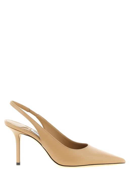 Zapatos de tacón alto de cuero beige Jimmy Choo - Image 1