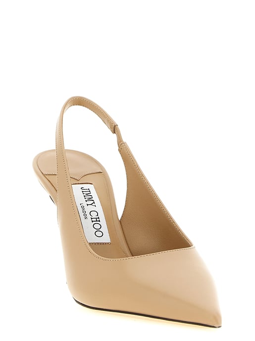 Zapatos de tacón alto de cuero beige Jimmy Choo - Image 2