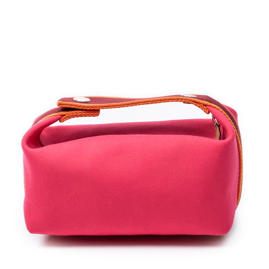 Hermès Bride-a-Brac Case PM en rosa Lienzo - Image 4