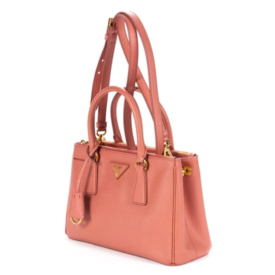 Prada Small Galleria Double Zip Tote Small en  rosa Cuero de ternero - Image 2