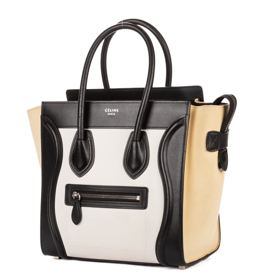 Celine Tricolor Micro Luggage  en  negro Cuero de ternero - Image 2
