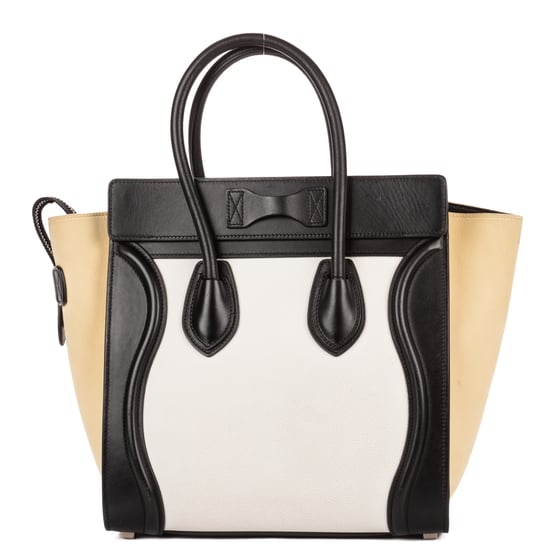 Celine Tricolor Micro Luggage  en  negro Cuero de ternero - Image 5