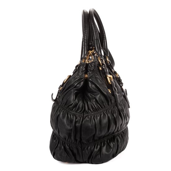 Prada Medium Gaufre Tote Medium en  negro Cuero de ternero - Image 4