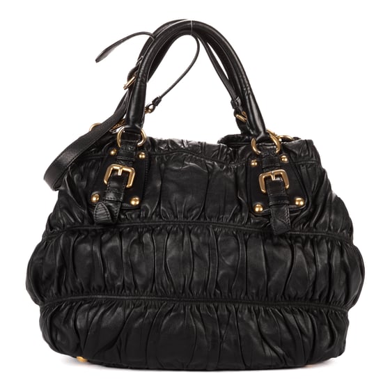 Prada Medium Gaufre Tote Medium en  negro Cuero de ternero - Image 5