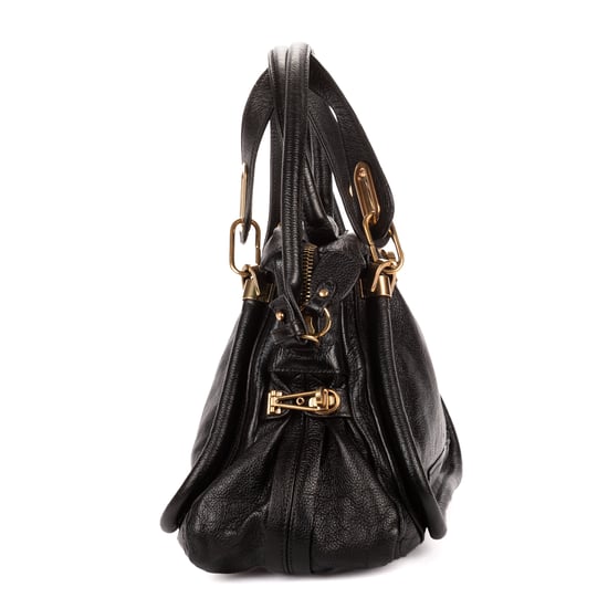 Chloé Medium Paraty Medium en  negro Cuero de becerro - Image 4