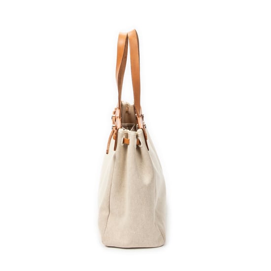Hermès Herbag Cabas GM en beige Lienzo - Image 3