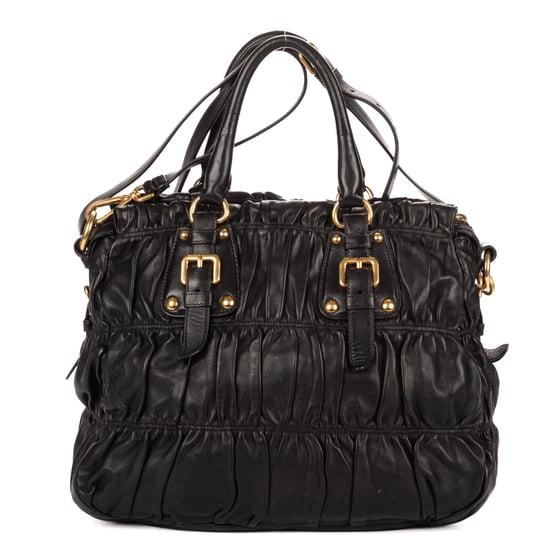 Prada Medium Gaufre Tote Medium en  negro Cuero de ternero - Image 5