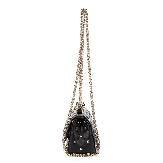 Valentino Mini Rockstud Spike Crossbody Mini en  negro Cuero de becerro - Image 3