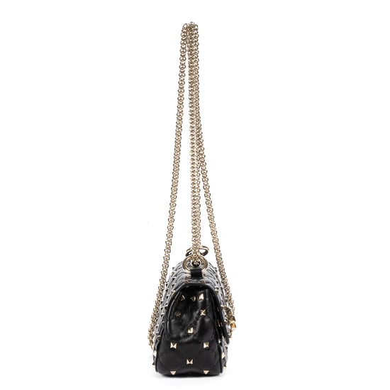 Valentino Mini Rockstud Spike Crossbody Mini en  negro Cuero de becerro - Image 4