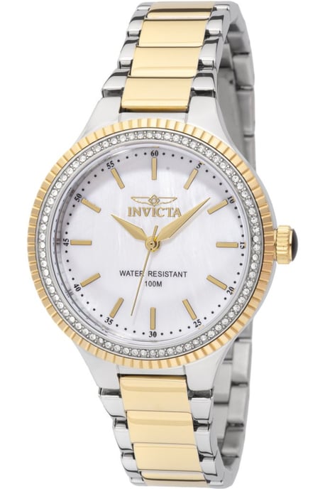Invicta Angel 49755 Reloj de Mujer - Movimiento de Cuarzo - Acero Inoxidable con Esfera de Perla - 38 mm - Image 1