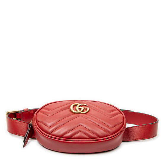 Gucci GG Marmont Belt Bag en Red Cuero de ternero - Image 3