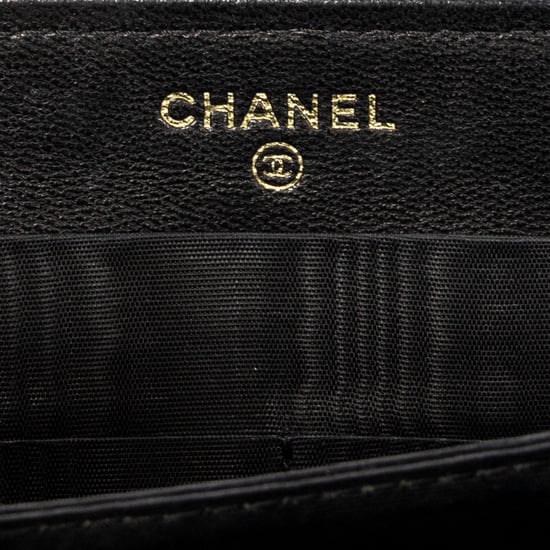 Chanel Timeless Zip Around Wallet en negro Cuero de ternero - Image 6