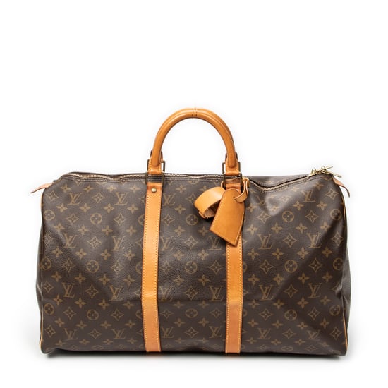 Louis Vuitton Keepall 50 en marrón Lienzo recubierto - Image 1