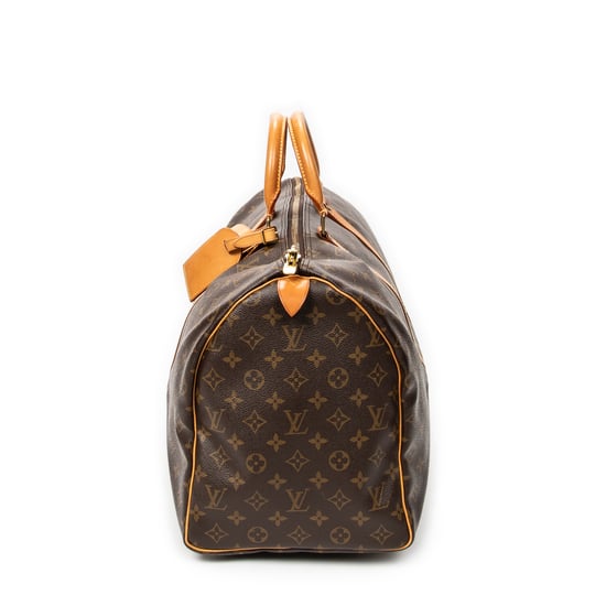 Louis Vuitton Keepall 50 en marrón Lienzo recubierto - Image 3