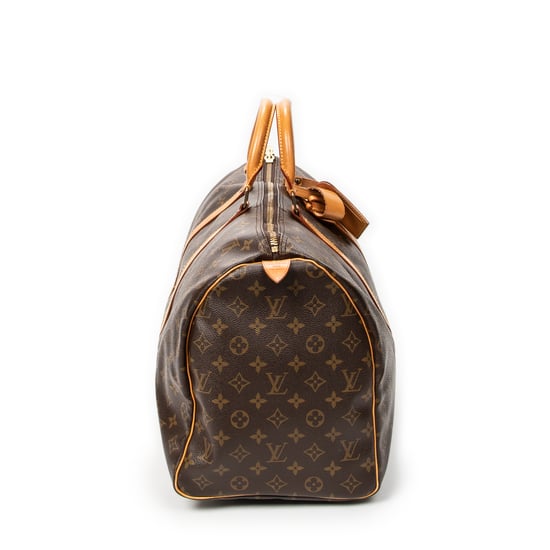 Louis Vuitton Keepall 50 en marrón Lienzo recubierto - Image 4