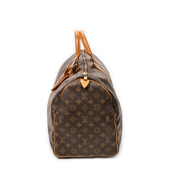 Louis Vuitton Keepall 50 en marrón Lienzo recubierto - Image 3