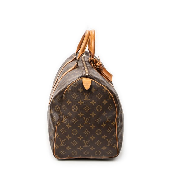 Louis Vuitton Keepall 50 en marrón Lienzo recubierto - Image 4