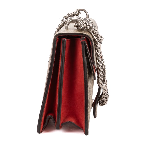 Gucci Small Dionysus Chain Crossbody Small en beige Lienzo recubierto - Image 4