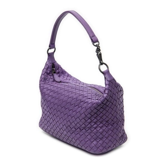 Bottega Veneta Small Zip Hobo en morado Cuero de becerro - Image 2