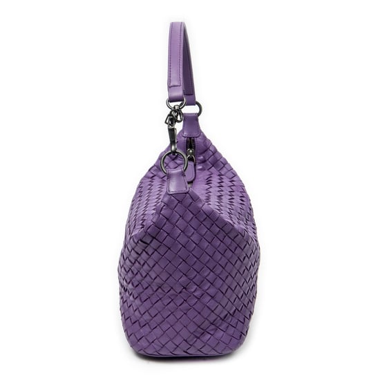 Bottega Veneta Small Zip Hobo en morado Cuero de becerro - Image 3