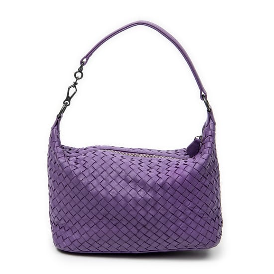 Bottega Veneta Small Zip Hobo en morado Cuero de becerro - Image 5