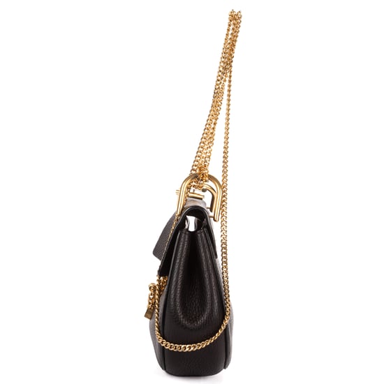 Chloé Drew Crossbody Bag Mini en negro Cuero de ternero - Image 3