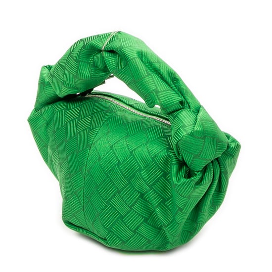 Bottega Veneta Mini Double Knot en verde Lienzo - Image 2