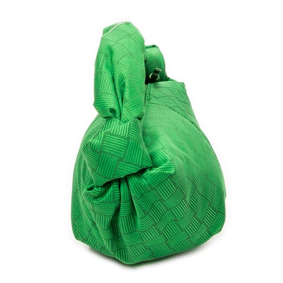 Bottega Veneta Mini Double Knot en verde Lienzo - Image 3