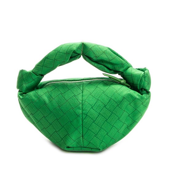 Bottega Veneta Mini Double Knot en verde Lienzo - Image 5