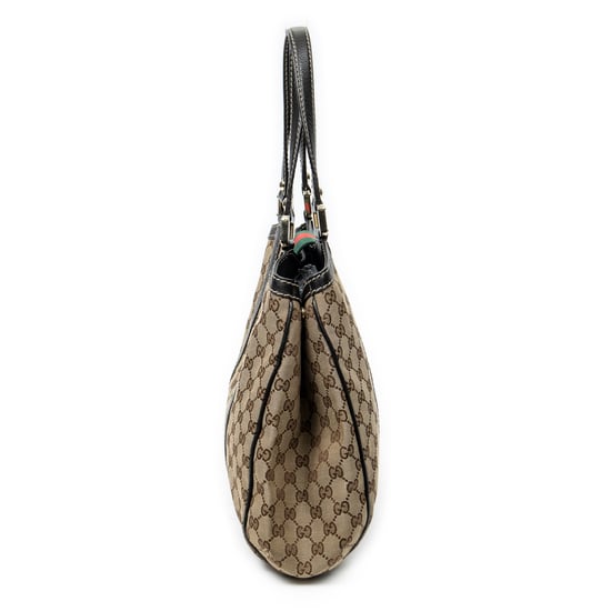 Gucci Web Shoulder Tote en beige Lienzo - Image 3
