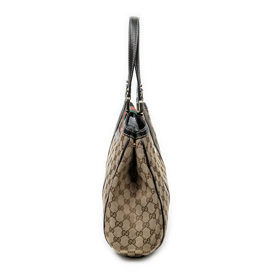 Gucci Web Shoulder Tote en beige Lienzo - Image 4