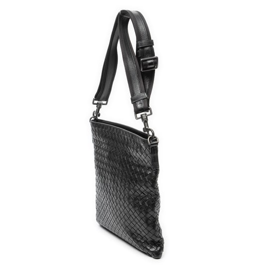 Bottega Veneta Small Flat Messenger en negro Cuero de becerro - Image 2