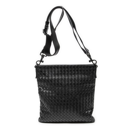 Bottega Veneta Small Flat Messenger en negro Cuero de becerro - Image 5