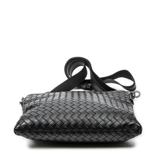 Bottega Veneta Small Flat Messenger en negro Cuero de becerro - Image 6
