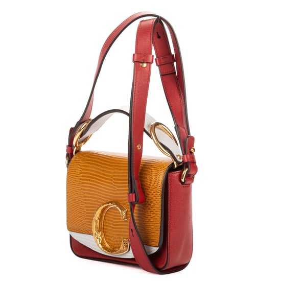 Chloé C Flap Bag en rojo Cuero de ternero - Image 2